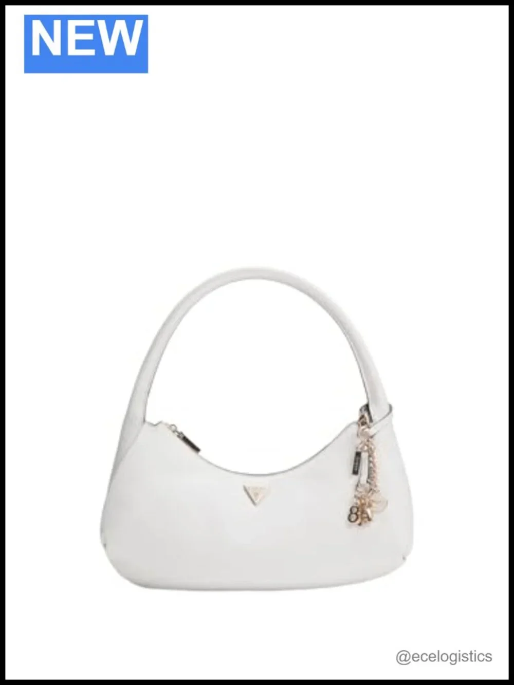Polyurethane Hobo Bag with Gold Hardware, Top Handle Shoulder Bag